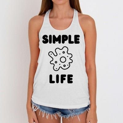 Simple Life Minimalist Inspirational Women's Knotted Racerback Tank