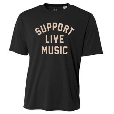 Support Live Music Cooling Performance Crew T-Shirt