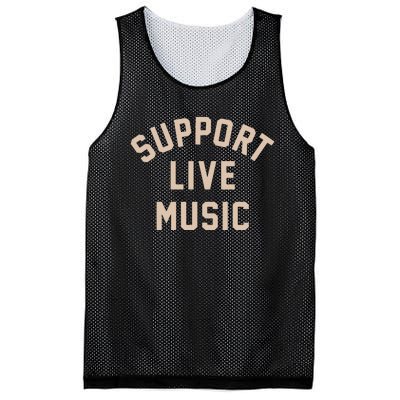 Support Live Music Mesh Reversible Basketball Jersey Tank