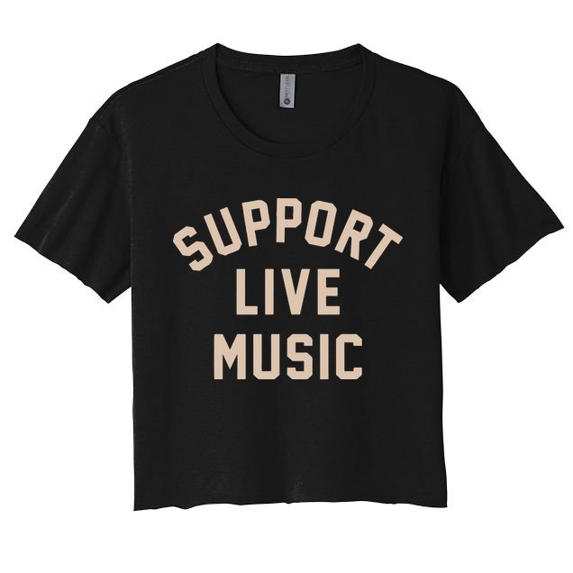 Support Live Music Crop Top