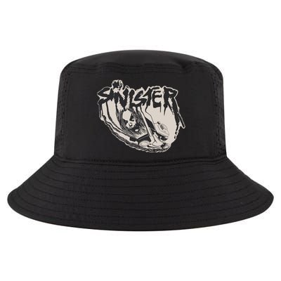 Sinister Lawn Mower White Cool Comfort Performance Bucket Hat