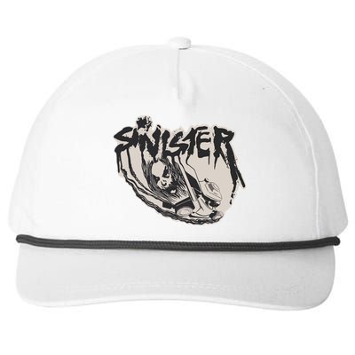 Sinister Lawn Mower White Snapback Five-Panel Rope Hat