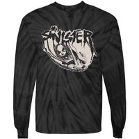 Sinister Lawn Mower White Tie-Dye Long Sleeve Shirt