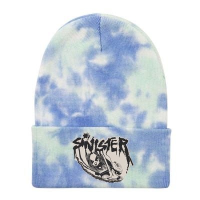 Sinister Lawn Mower White Tie Dye 12in Knit Beanie