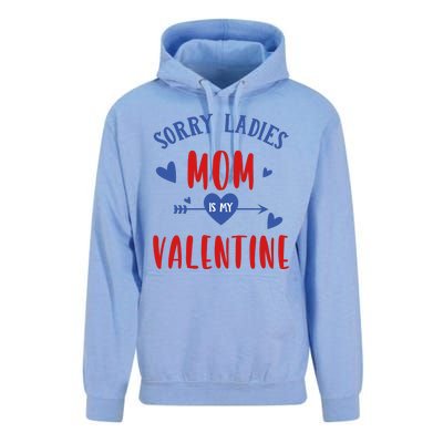 Sorry Ladies Mom Is My Valentine Funny Unisex Surf Hoodie