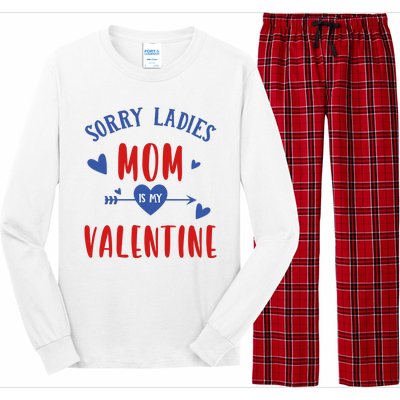 Sorry Ladies Mom Is My Valentine Funny Long Sleeve Pajama Set