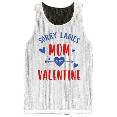 Sorry Ladies Mom Is My Valentine Funny Mesh Reversible Basketball Jersey Tank