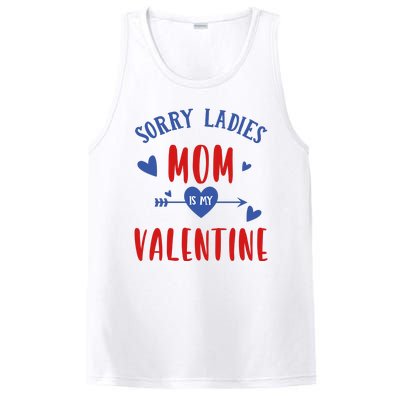 Sorry Ladies Mom Is My Valentine Funny PosiCharge Competitor Tank