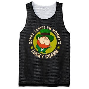 Sorry Ladies Mommy Is My Lucky Charmss St Patricks Day Mesh Reversible Basketball Jersey Tank