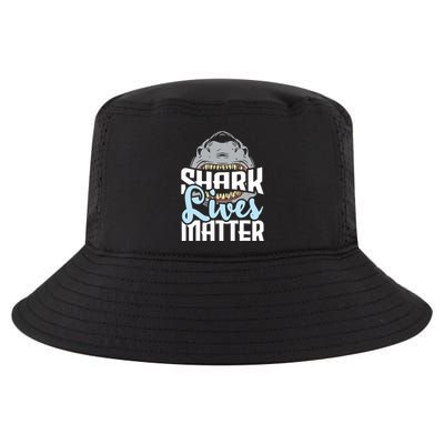 Shark Lives Matter Wildlife Marine Biologist Shark Lovers Cool Comfort Performance Bucket Hat