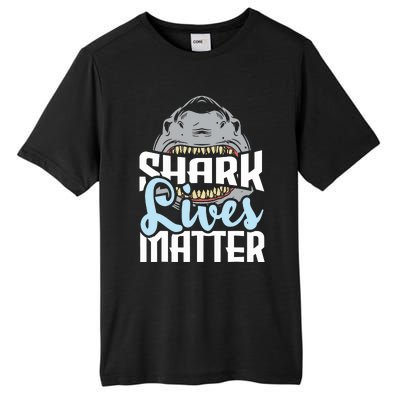 Shark Lives Matter Wildlife Marine Biologist Shark Lovers Tall Fusion ChromaSoft Performance T-Shirt