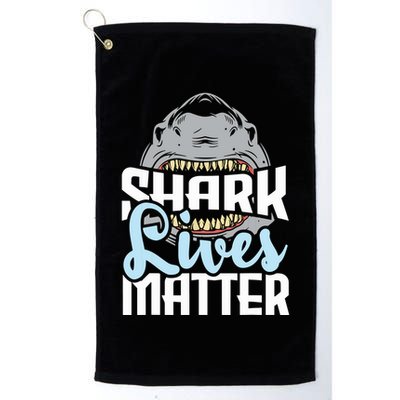 Shark Lives Matter Wildlife Marine Biologist Shark Lovers Golf Towel