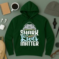 Shark Lives Matter Wildlife Marine Biologist Shark Lovers Hoodie