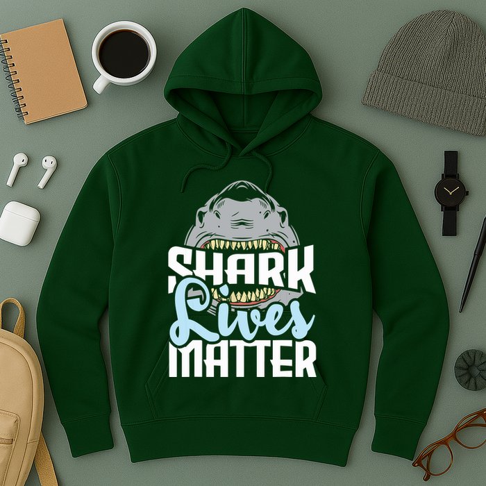 Shark Lives Matter Wildlife Marine Biologist Shark Lovers Hoodie