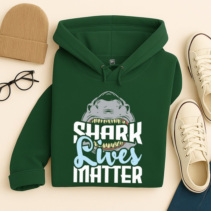 Shark Lives Matter Wildlife Marine Biologist Shark Lovers Hoodie