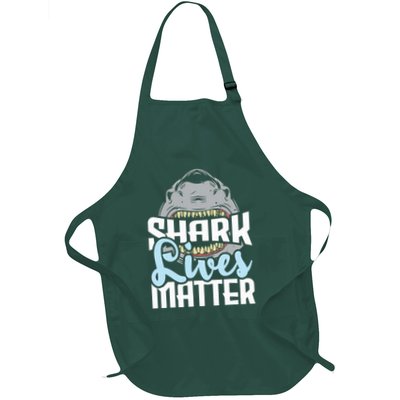 Shark Lives Matter Wildlife Marine Biologist Shark Lovers Apron