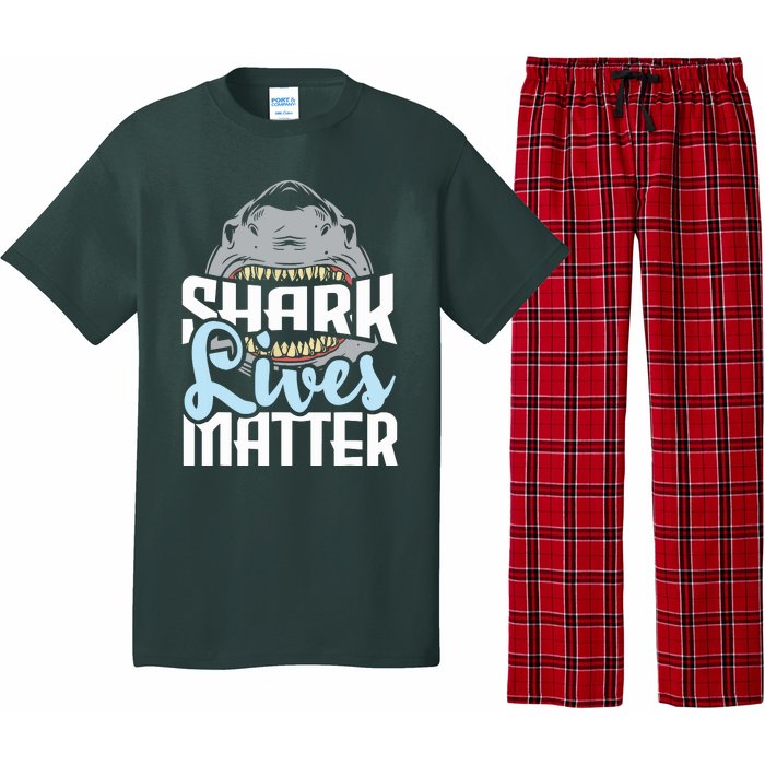 Shark Lives Matter Wildlife Marine Biologist Shark Lovers Pajama Set