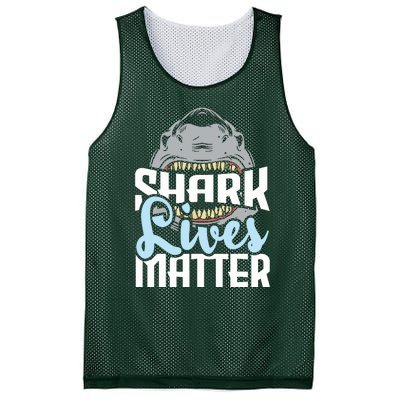 Shark Lives Matter Wildlife Marine Biologist Shark Lovers Mesh Reversible Basketball Jersey Tank