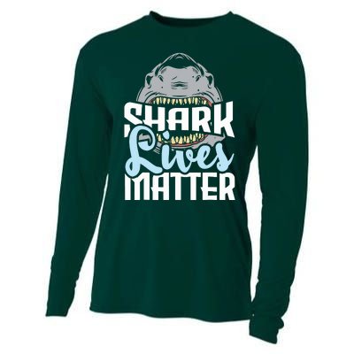 Shark Lives Matter Wildlife Marine Biologist Shark Lovers Cooling Performance Long Sleeve Crew