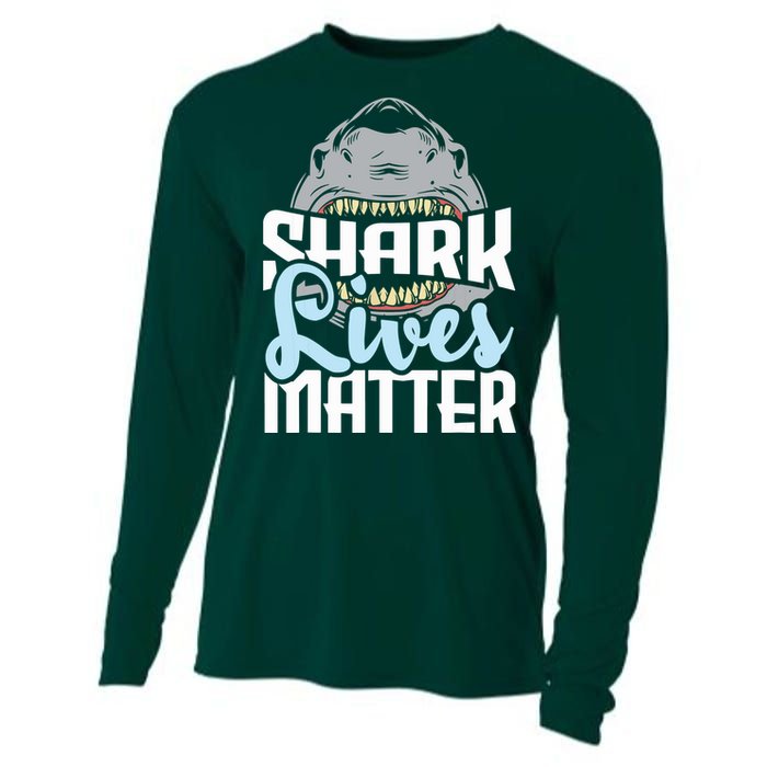 Shark Lives Matter Wildlife Marine Biologist Shark Lovers Cooling Performance Long Sleeve Crew