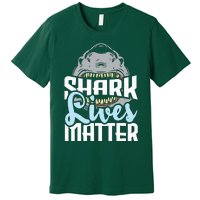 Shark Lives Matter Wildlife Marine Biologist Shark Lovers Premium T-Shirt