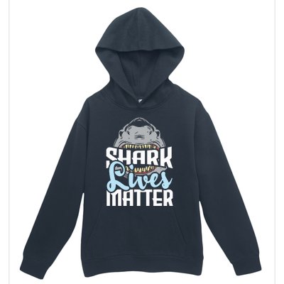 Shark Lives Matter Wildlife Marine Biologist Shark Lovers Urban Pullover Hoodie