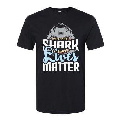 Shark Lives Matter Wildlife Marine Biologist Shark Lovers Softstyle CVC T-Shirt