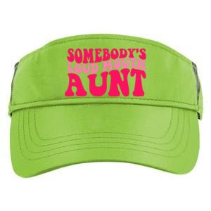 Somebodys Loud Mouth Aunt Gift Adult Drive Performance Visor