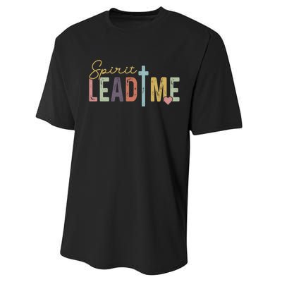 Spirit Lead Me Where My Trust Is Without Borders (Two Sides) Performance Sprint T-Shirt