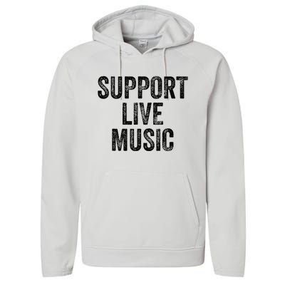 Support Live Music Concert Music Band Lover Live Performance Fleece Hoodie