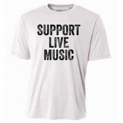 Support Live Music Concert Music Band Lover Live Cooling Performance Crew T-Shirt