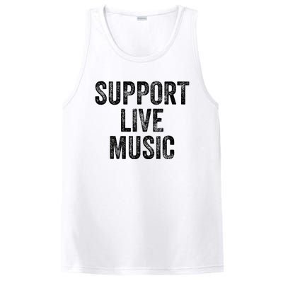 Support Live Music Concert Music Band Lover Live PosiCharge Competitor Tank