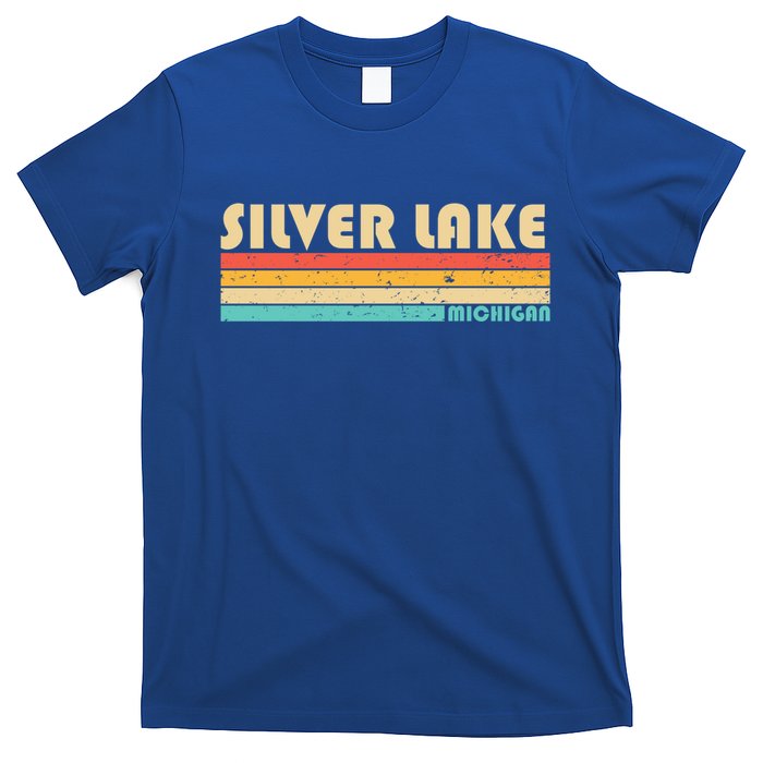 Silver Lake Michigan Funny Fishing Camping Summer Gift T-Shirt