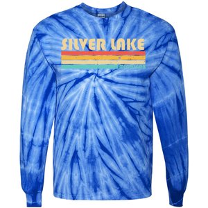 Silver Lake Michigan Funny Fishing Camping Summer Gift Tie-Dye Long Sleeve Shirt