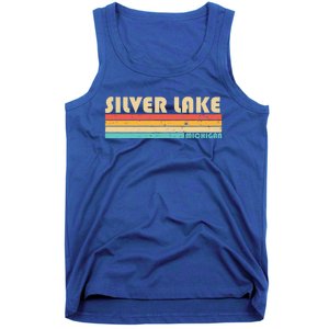 Silver Lake Michigan Funny Fishing Camping Summer Gift Tank Top