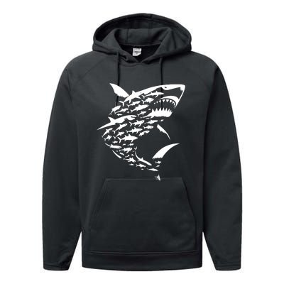 Shark Lover Marine Biology Animal Science Sharks Performance Fleece Hoodie