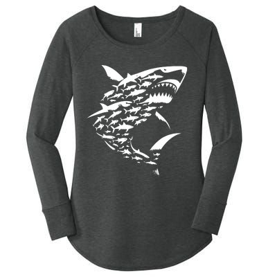 Shark Lover Marine Biology Animal Science Sharks Women's Perfect Tri Tunic Long Sleeve Shirt