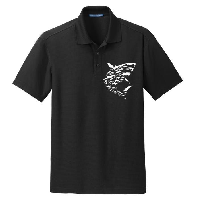 Shark Lover Marine Biology Animal Science Sharks Dry Zone Grid Polo