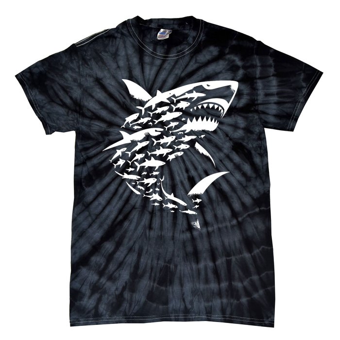 Shark Lover Marine Biology Animal Science Sharks Tie-Dye T-Shirt