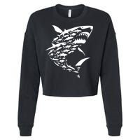 Shark Lover Marine Biology Animal Science Sharks Cropped Pullover Crew