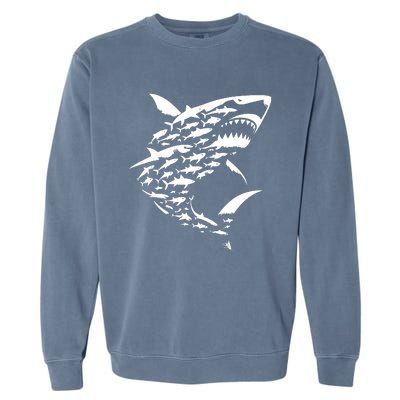 Shark Lover Marine Biology Animal Science Sharks Garment-Dyed Sweatshirt