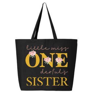 Sister Little Miss Onederful Birthday Party 1 Year Old 25L Jumbo Tote