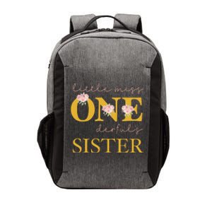 Sister Little Miss Onederful Birthday Party 1 Year Old Vector Backpack