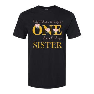 Sister Little Miss Onederful Birthday Party 1 Year Old Softstyle® CVC T-Shirt