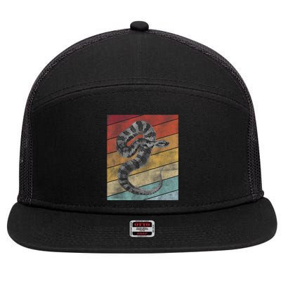 Snake Lover Men Snake 7 Panel Mesh Trucker Snapback Hat