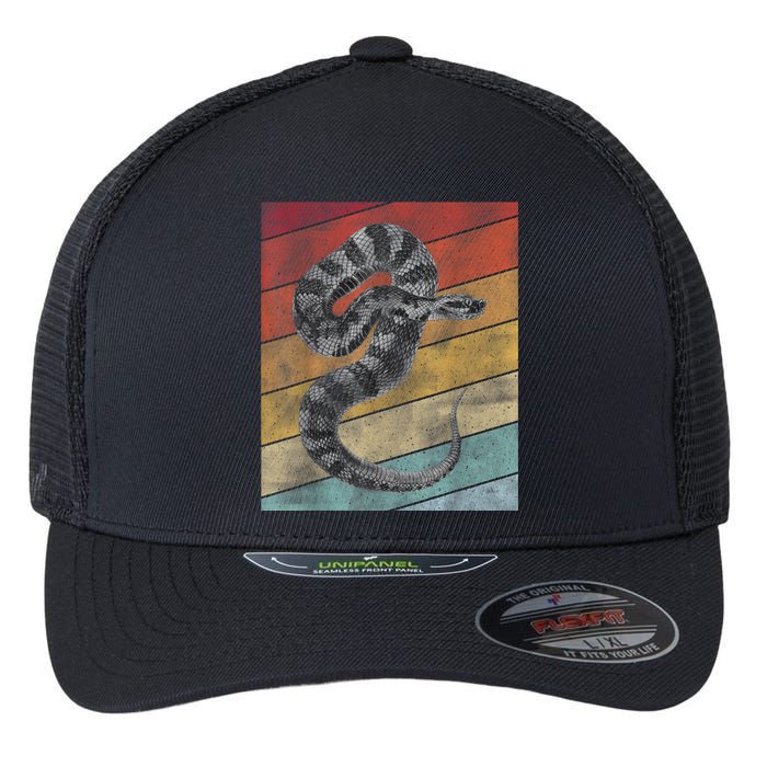 Snake Lover Men Snake Flexfit Unipanel Trucker Cap