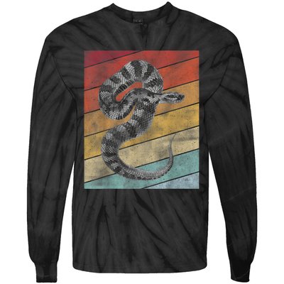 Snake Lover Men Snake Tie-Dye Long Sleeve Shirt