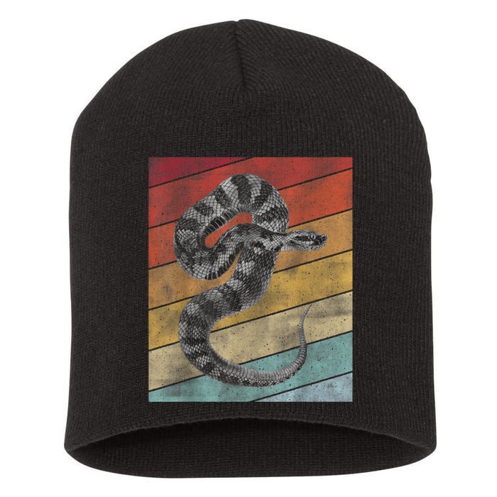 Snake Lover Men Snake Short Acrylic Beanie