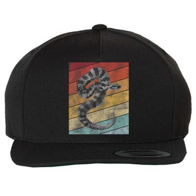 Snake Lover Men Snake Wool Snapback Cap