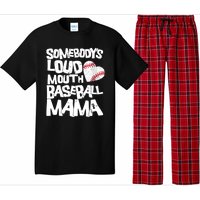 Somebody's Loud Mouth Mama Cute Funny Baseball Mama Pajama Set